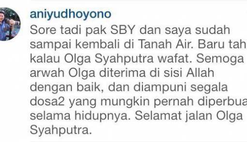 Antara Ucapan Ani Yudhoyono dan Curhatan Billy Syahputra 